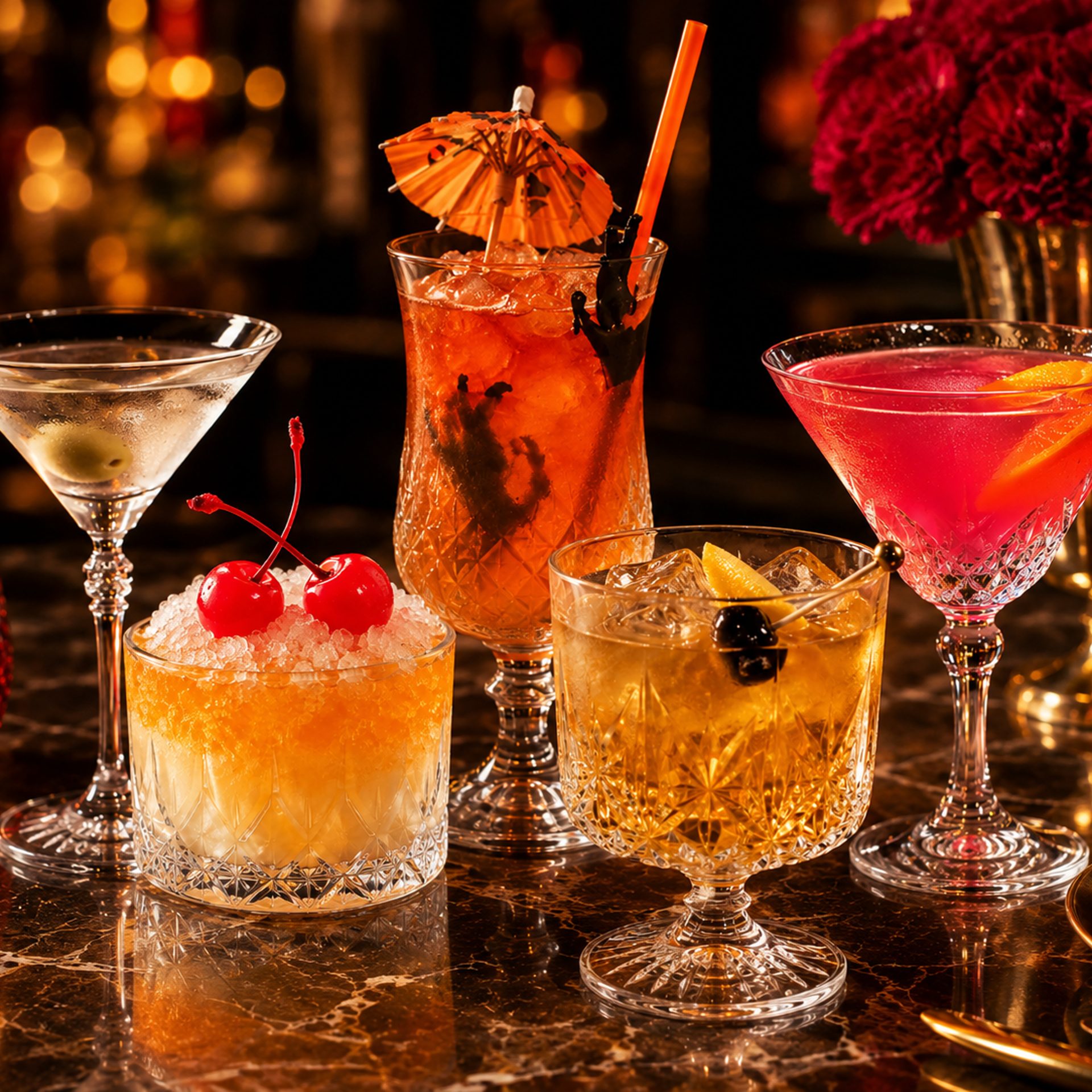 Happy hour at the bar