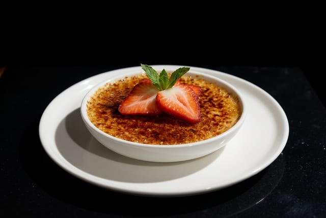 Vanilla Bean Crème Brûlée.