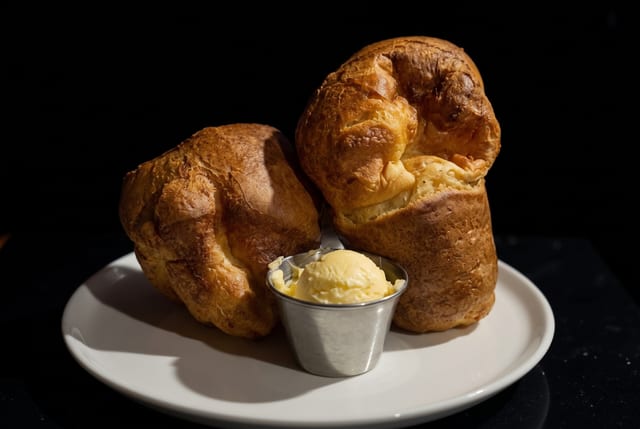 Popovers with Honey Butter.