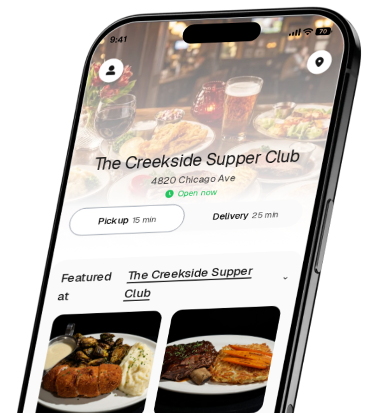 The Creekside Supper Club app preview